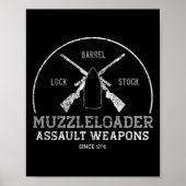 Grappige Muzzleloader Accessoires lange afstand ge Poster (Voorkant)