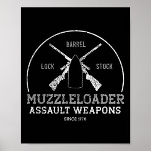 Grappige Muzzleloader Accessoires lange afstand ge Poster