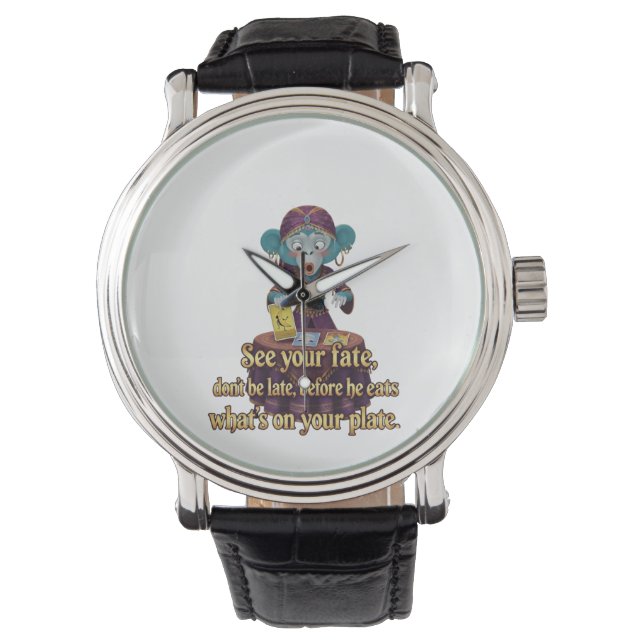 Grappige Mystieke Aap Horloge (Voorkant)