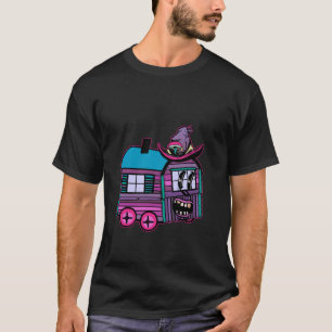 Grappige Mystieke Halloween Bouw Truck Ghost T-shirt