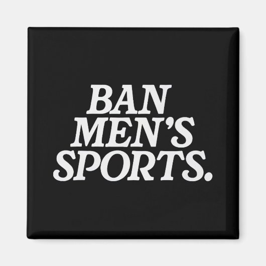 Grappige N mannen sport Magneet (Voorkant)