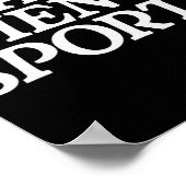 Grappige N mannen sport Poster (Hoek)