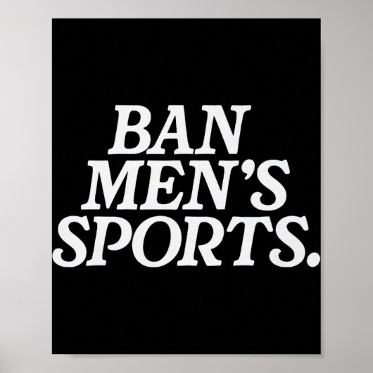 Grappige N mannen sport Poster (Voorkant)