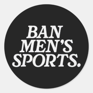 Grappige N mannen sport Ronde Sticker