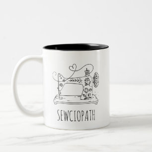 Grappige Naai,Quilter Cadeau, Naailiefhebber, Naai Tweekleurige Koffiemok