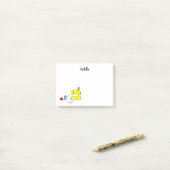 Grappige naaimachine Cartoon Post-it® Notes (Op bureau)
