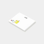 Grappige naaimachine Cartoon Post-it® Notes (Schuin)