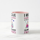 Grappige naaiofferte  bloemennaaimachine mok (Midden)