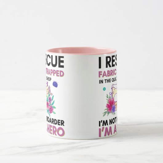 Grappige naaiofferte  bloemennaaimachine mok (Midden)