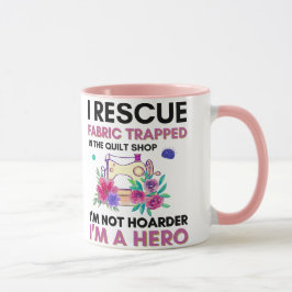 Grappige naaiofferte  bloemennaaimachine mok