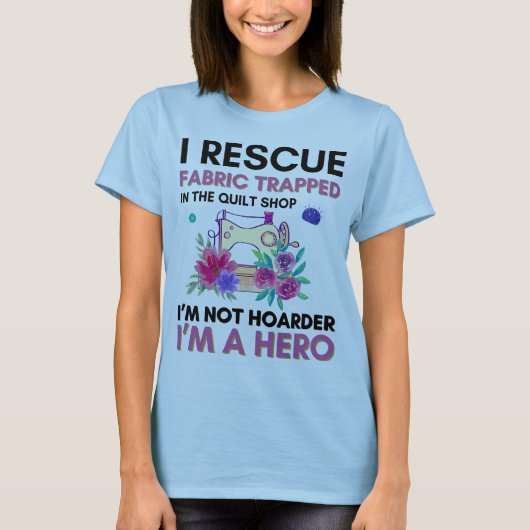 Grappige naaiofferte  bloemennaaimachine t-shirt (Voorkant)