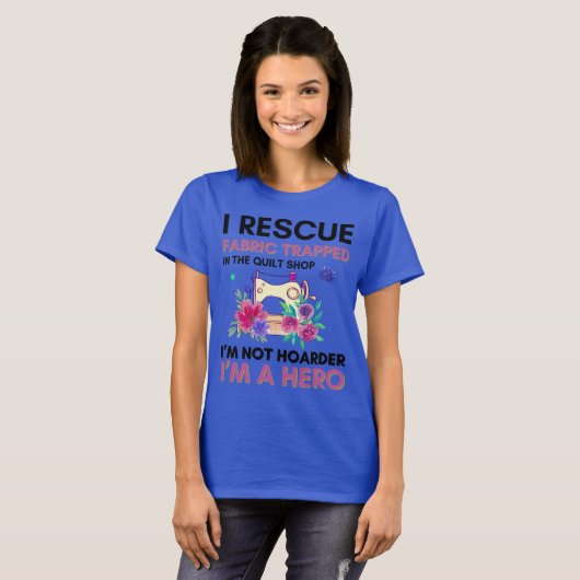 Grappige naaiofferte  bloemennaaimachine t-shirt (Voorkant volledig)