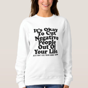 Grappige naaistofschaar Quote Quilter Sewist  Trui