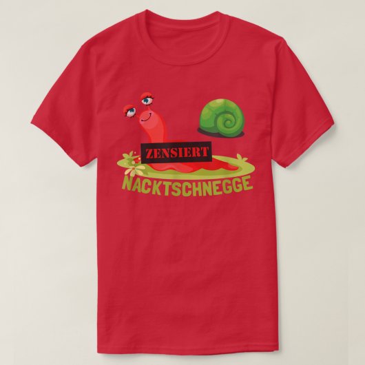 Grappige naaktslak Fun T-shirt (Design voorkant)