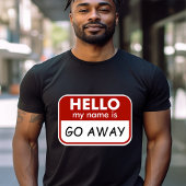 Grappige naam badge voor introverte mensen t-shirt