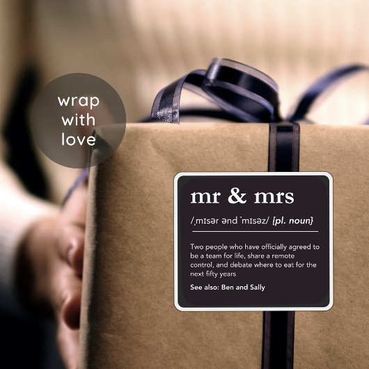 Grappige naam definitie woordenboek woord zwart sticker