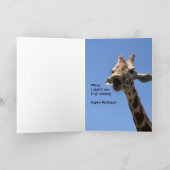 Grappige Naam en Leeftijd  Verjaardag Kaart (Binnen)