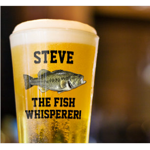 Grappige naam Fish Whisperer Largemouth Bass Sport Glas