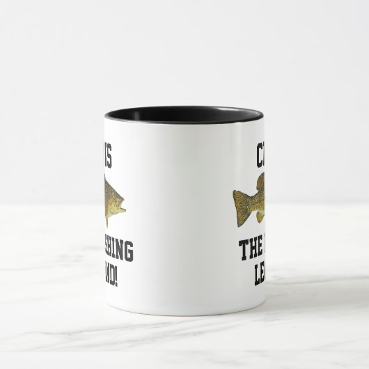 Grappige naam Gevist Legend Smallmouth Bass Sports Mok (Midden)