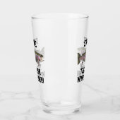 Grappige naam Regenboogforel Vliegvissen Fluistera Glas (Links)