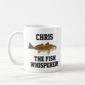 Grappige naam Vist Fish Whisperer Redfish Sports Koffiemok (Links)