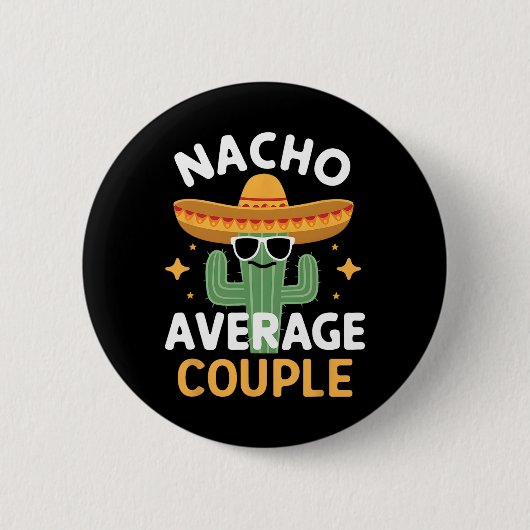 Grappige Nacho Gemiddeld Koppel Cinco De Mayo Mexi Ronde Button 5,7 Cm (Voorkant)