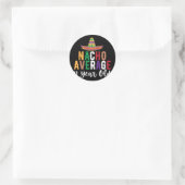 Grappige Nacho Gemiddelde 11 Jaar Oude Verjaardag  Ronde Sticker (Tas)