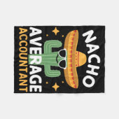 Grappige Nacho Gemiddelde Accountant Cinco de Mayo Fleece Deken (Voorkant (Horizontaal))