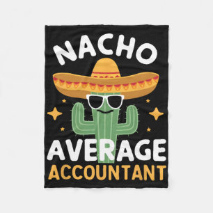 Grappige Nacho Gemiddelde Accountant Cinco de Mayo Fleece Deken