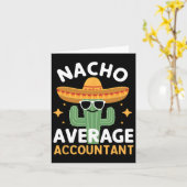 Grappige Nacho Gemiddelde Accountant Cinco de Mayo Kaart (Gele Bloem)