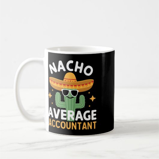 Grappige Nacho Gemiddelde Accountant Cinco de Mayo Koffiemok (Links)