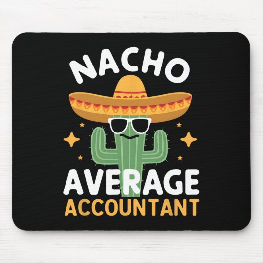 Grappige Nacho Gemiddelde Accountant Cinco de Mayo Muismat (Voorkant)