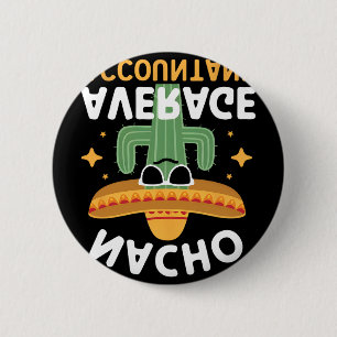 Grappige Nacho Gemiddelde Accountant Cinco De Mayo Ronde Button 5,7 Cm