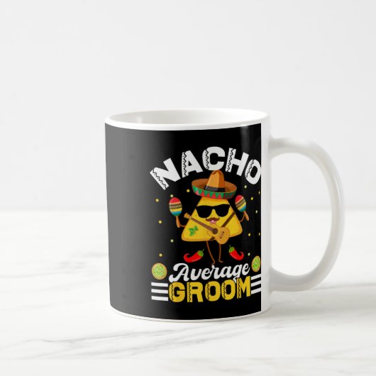 Grappige Nacho Gemiddelde Bruidegom Cinco De Mayo Koffiemok (Rechts)