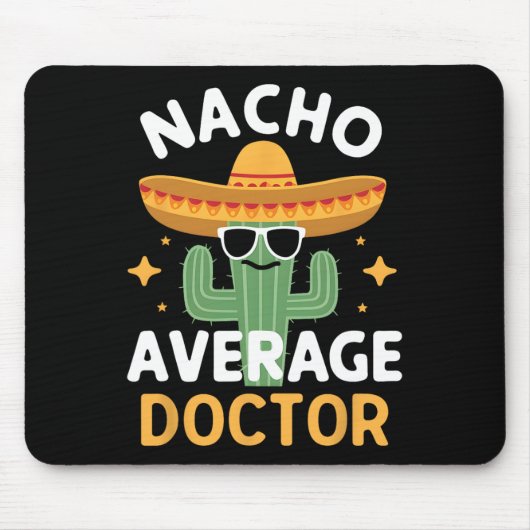 Grappige Nacho Gemiddelde Dokter Cinco De Mayo Mex Muismat (Voorkant)