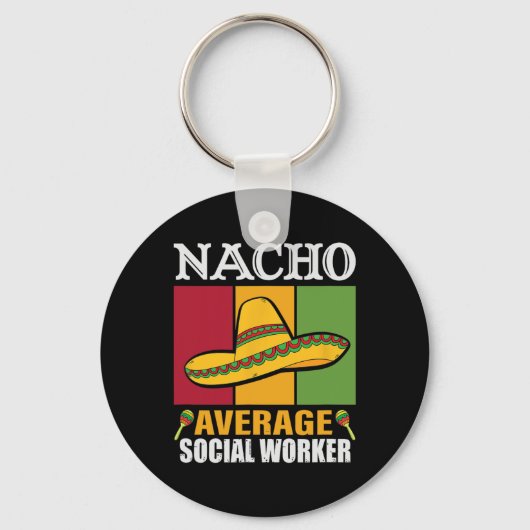 Grappige Nacho Gemiddelde Geschenken voor Maatscha Sleutelhanger (Voorkant)
