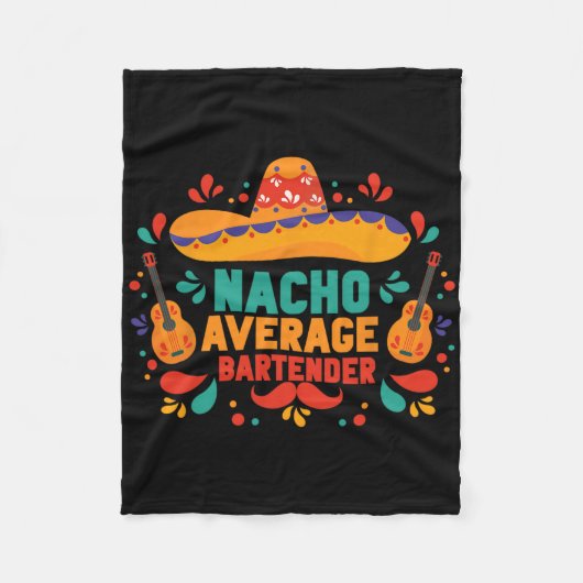 Grappige Nacho Gemiddelde Indiener Cinco de Mayo M Fleece Deken (Voorkant)
