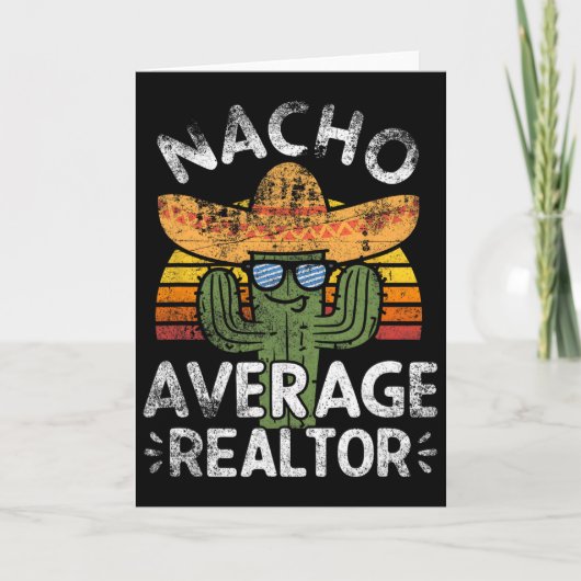 Grappige Nacho Gemiddelde Makelaar Cinco De Mayo M Kaart (Voorkant)