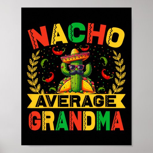 Grappige Nacho Gemiddelde Oma Cinco De Mayo Cinco  Poster (Voorkant)