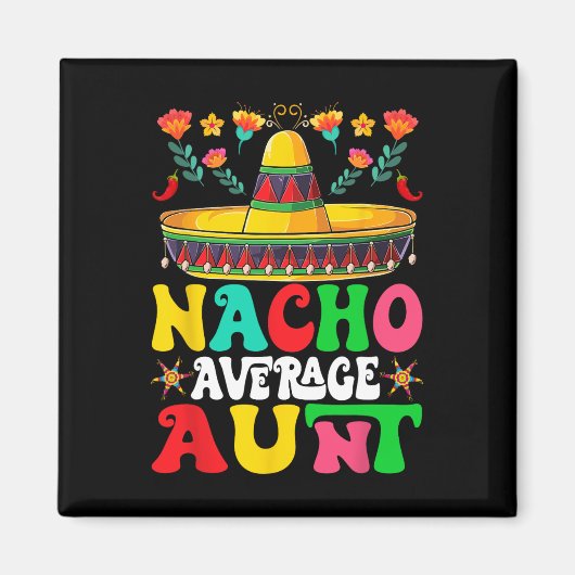 Grappige Nacho Gemiddelde Oom Sombrero Gelukkig Ci Magneet (Voorkant)