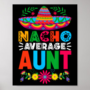 Grappige Nacho Gemiddelde Oom Sombrero Gelukkig Ci Poster
