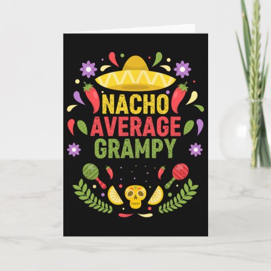 Grappige Nacho Gemiddelde Opa van Cinco De Mayo  Kaart (Voorkant)