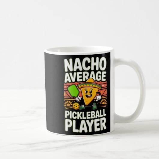 Grappige nacho gemiddelde pickleball speler mexica koffiemok (Rechts)