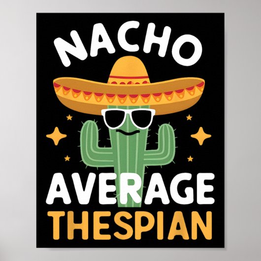 Grappige Nacho Gemiddelde Toneelspeler Cinco De Ma Poster (Voorkant)