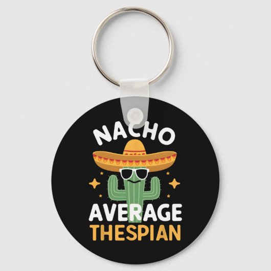 Grappige Nacho Gemiddelde Toneelspeler Cinco De Ma Sleutelhanger (Voorkant)