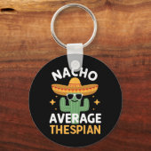 Grappige Nacho Gemiddelde Toneelspeler Cinco De Ma Sleutelhanger (Voorkant)