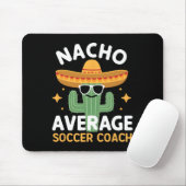 Grappige Nacho Gemiddelde Voetbal coach Cinco de M Muismat (Met muis)