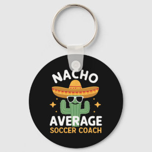 Grappige Nacho Gemiddelde Voetbal coach Cinco de M Sleutelhanger
