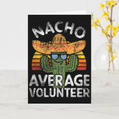 Grappige Nacho Gemiddelde Vrijwilliger Cinco De Ma Kaart (Gele Bloem)
