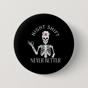 Grappige nachtdienst verpleegkundige ICU RN ER CVI Ronde Button 5,7 Cm